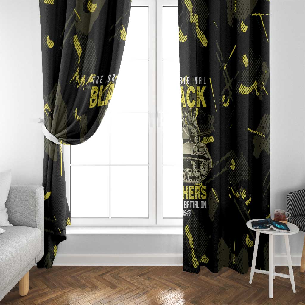 The Original Black Panthers 761st Tank Battalion Window Curtain African American Heroes - Wonder Print Shop