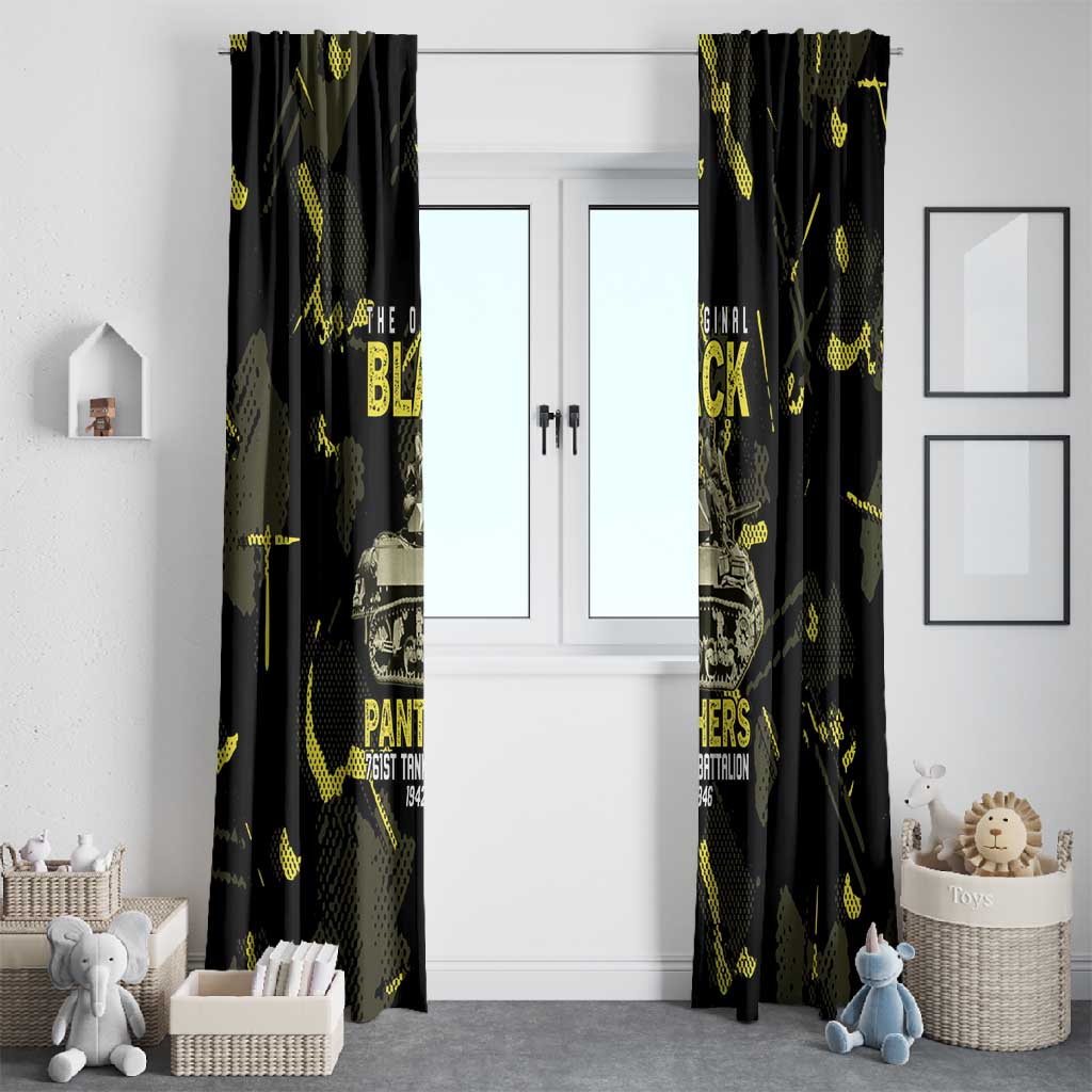 The Original Black Panthers 761st Tank Battalion Window Curtain African American Heroes - Wonder Print Shop