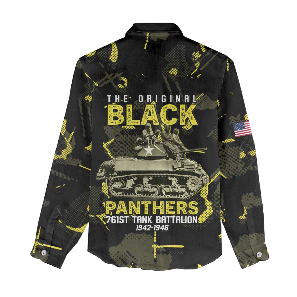 The Original Black Panthers 761st Tank Battalion Women Casual Shirt African American Heroes - Wonder Print Shop