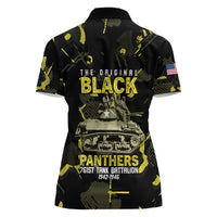 The Original Black Panthers 761st Tank Battalion Women Polo Shirt African American Heroes - Wonder Print Shop
