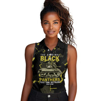 The Original Black Panthers 761st Tank Battalion Women Sleeveless Polo Shirt African American Heroes - Wonder Print Shop