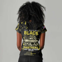 The Original Black Panthers 761st Tank Battalion Women V-Neck T-Shirt African American Heroes - Wonder Print Shop