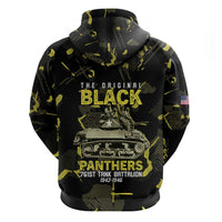 The Original Black Panthers 761st Tank Battalion Zip Hoodie African American Heroes - Wonder Print Shop