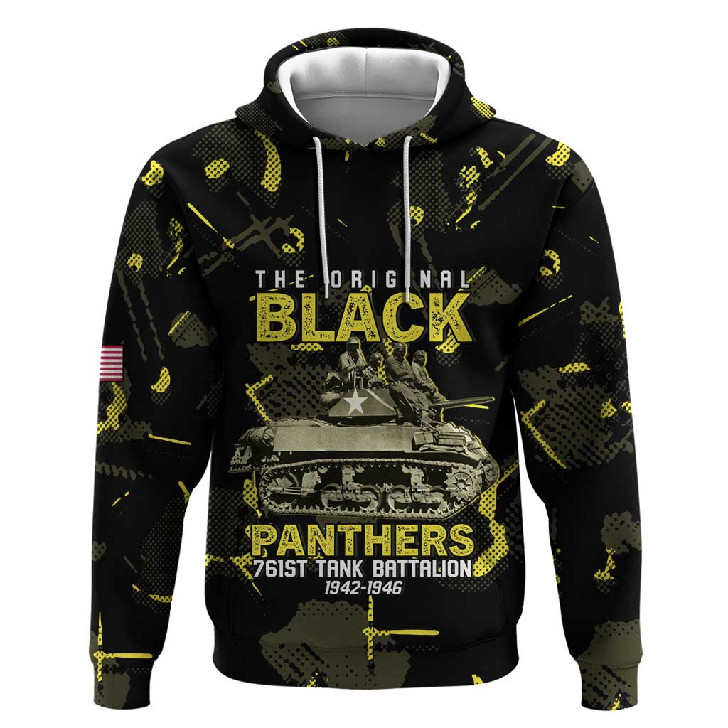 The Original Black Panthers 761st Tank Battalion Zip Hoodie African American Heroes - Wonder Print Shop