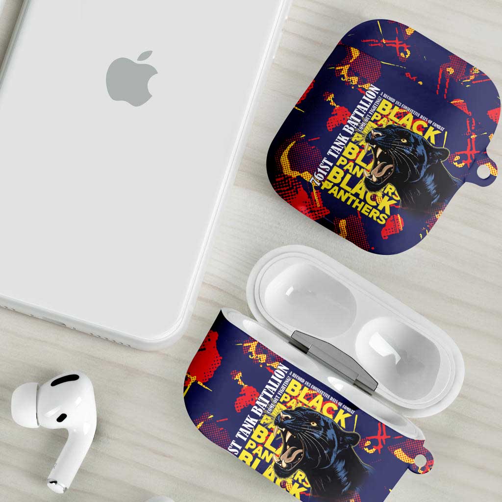 761st Tank Battalion Black Panthers AirPods Case Legendary African American WWII - Wonder Print Shop
