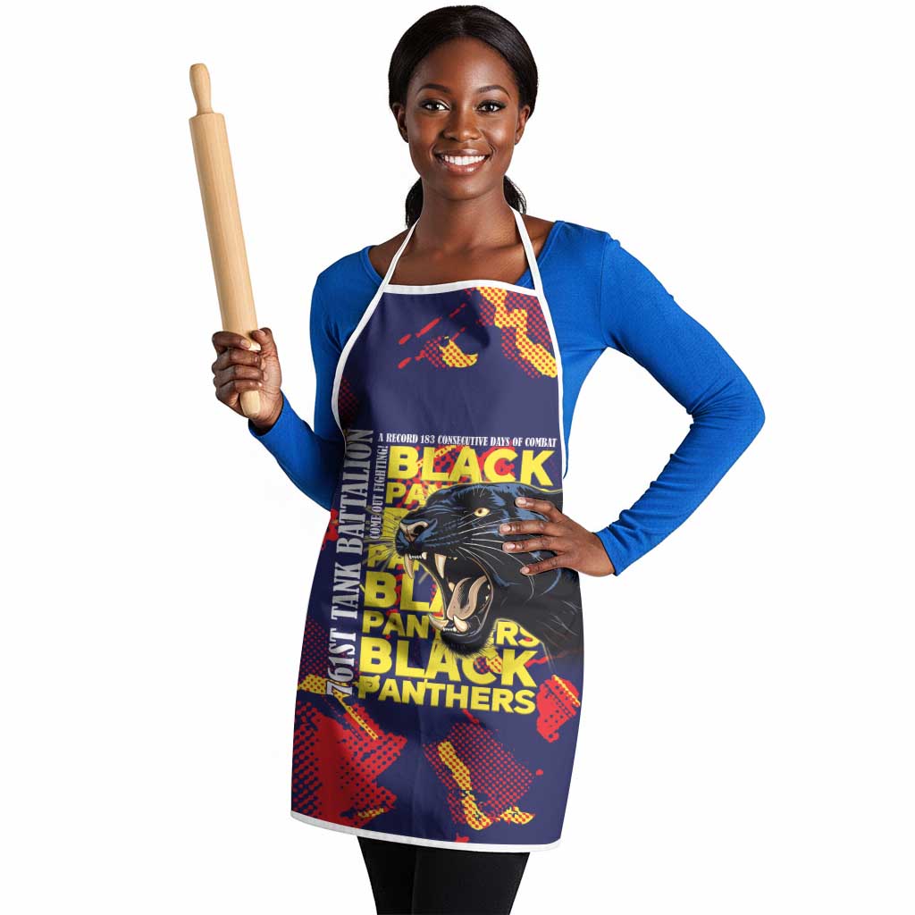 761st Tank Battalion Black Panthers Apron Legendary African American WWII - Wonder Print Shop