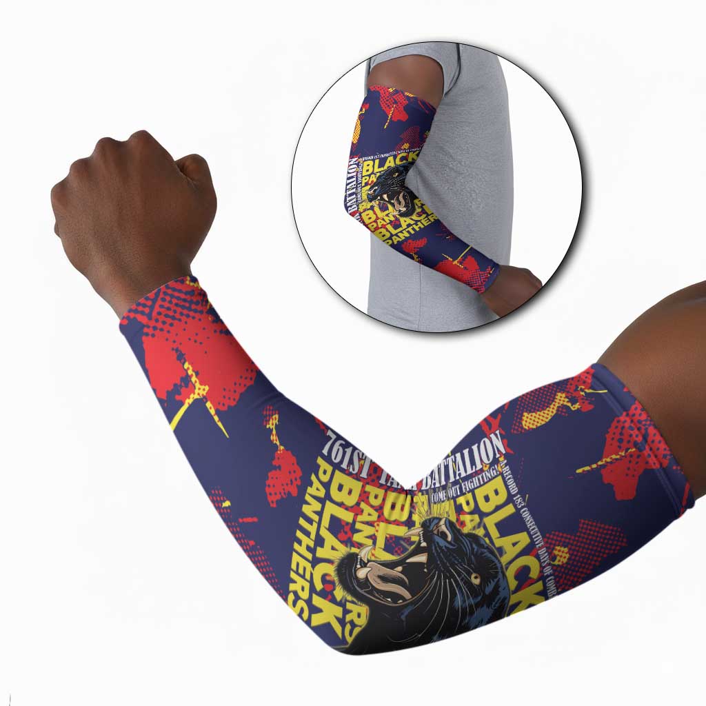 761st Tank Battalion Black Panthers Arm Sleeves Legendary African American WWII - Wonder Print Shop
