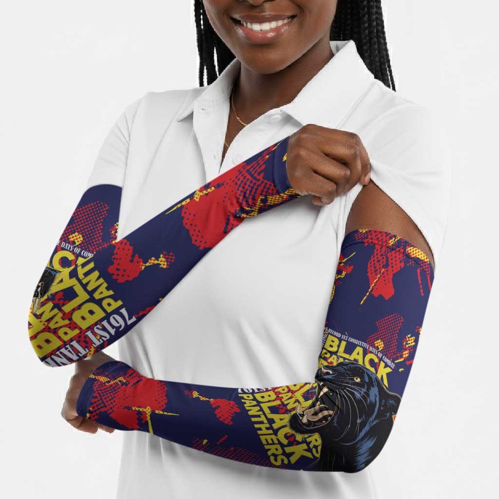 761st Tank Battalion Black Panthers Arm Sleeves Legendary African American WWII - Wonder Print Shop