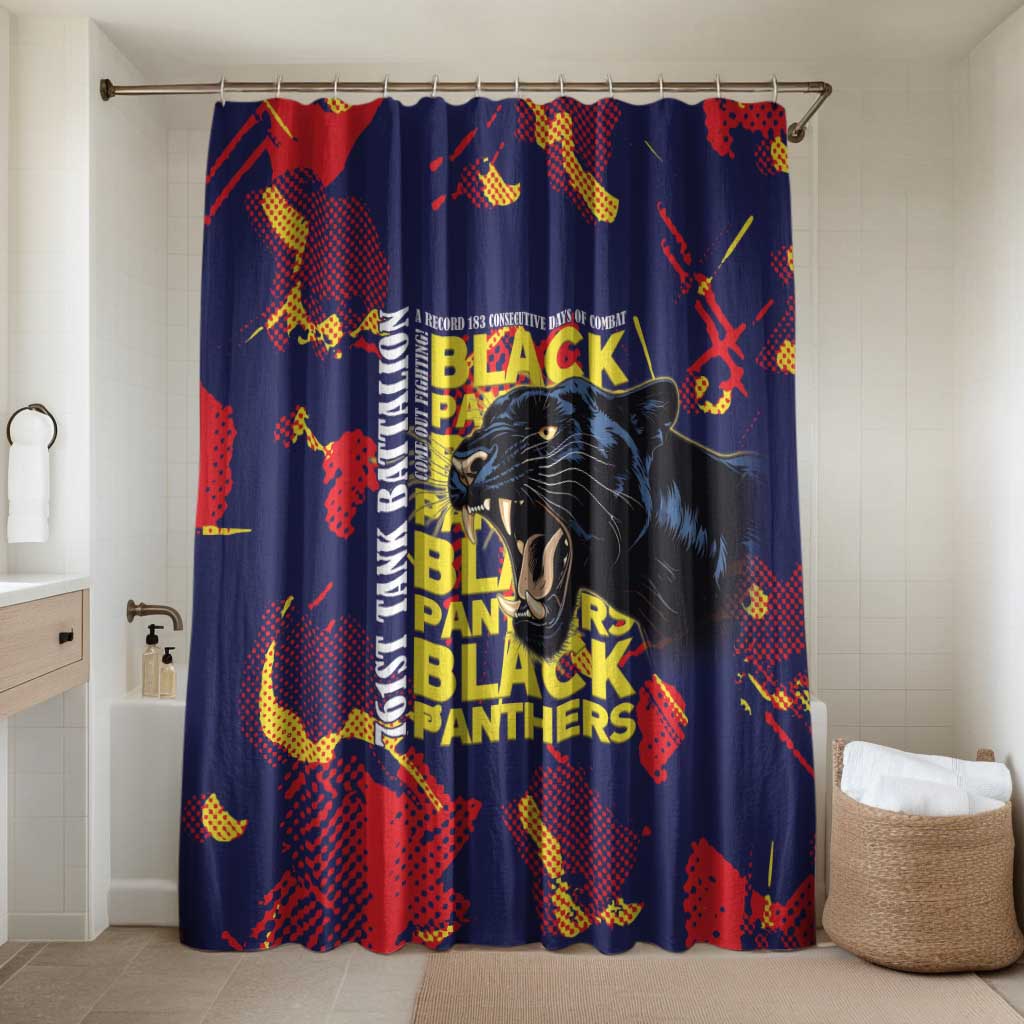 761st Tank Battalion Black Panthers Bathroom Set Legendary African American WWII - Wonder Print Shop