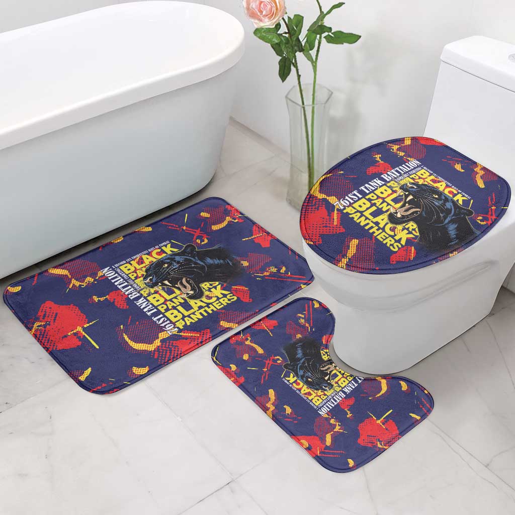 761st Tank Battalion Black Panthers Bathroom Set Legendary African American WWII - Wonder Print Shop
