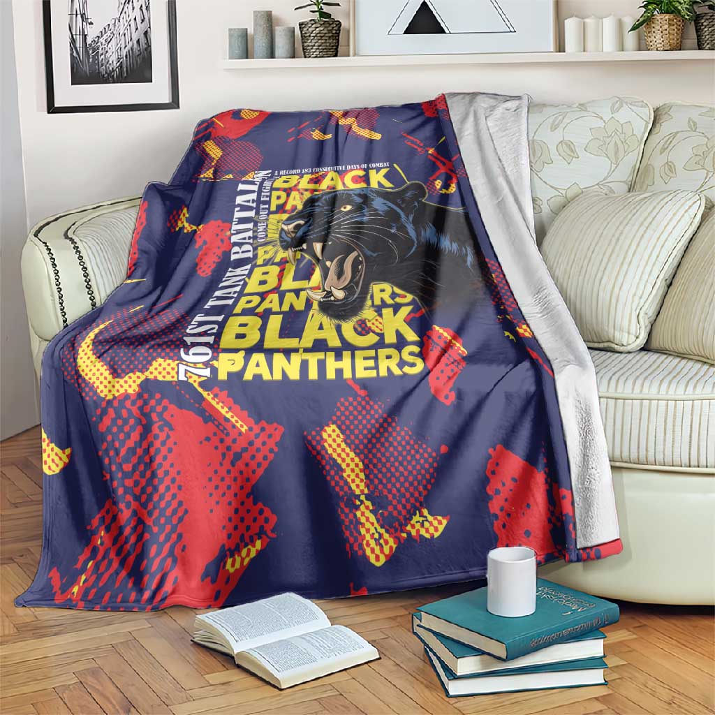 761st Tank Battalion Black Panthers Blanket Legendary African American WWII - Wonder Print Shop