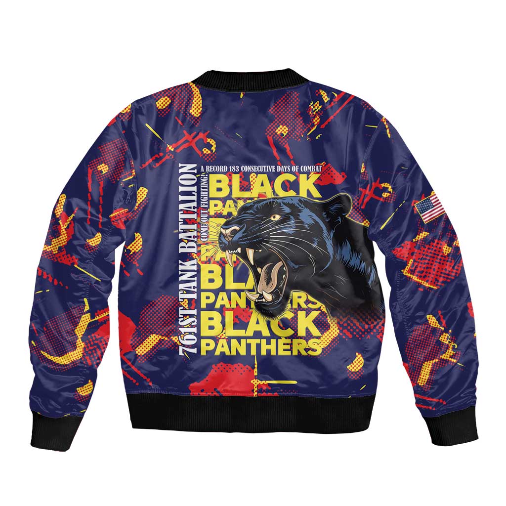 761st Tank Battalion Black Panthers Bomber Jacket Legendary African American WWII - Wonder Print Shop
