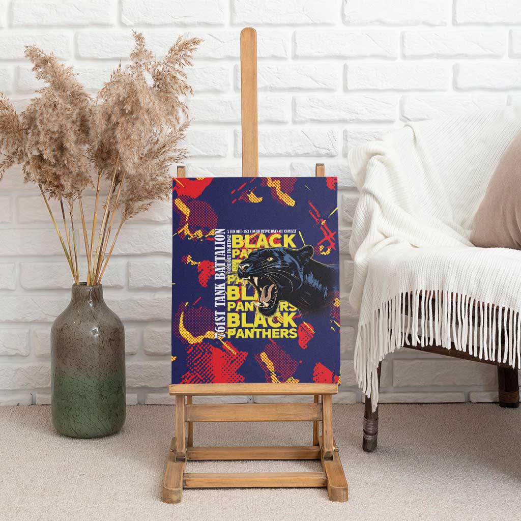 761st Tank Battalion Black Panthers Canvas Wall Art Legendary African American WWII - Wonder Print Shop