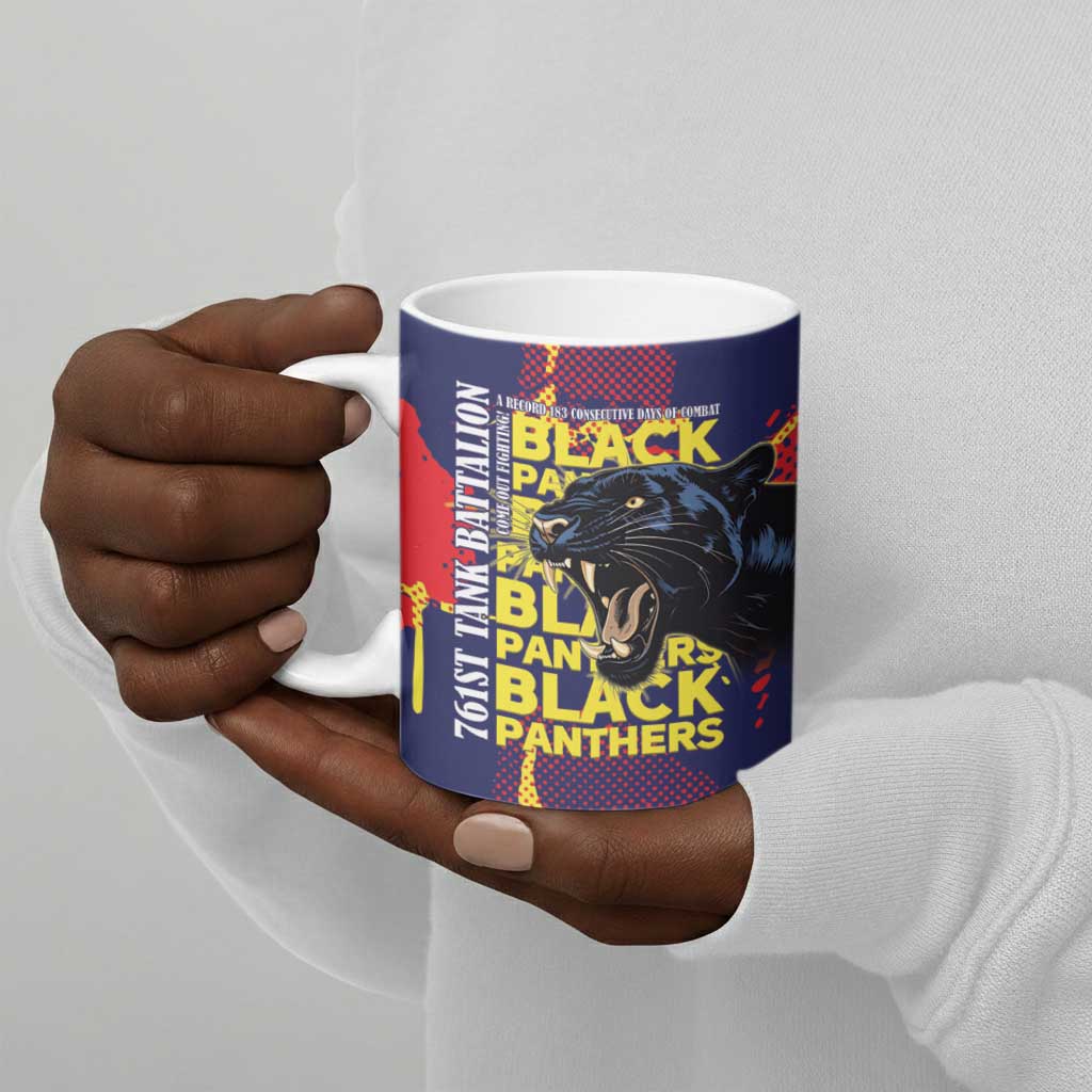 761st Tank Battalion Black Panthers Ceramic Mug Legendary African American WWII - Wonder Print Shop
