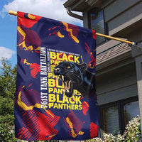 761st Tank Battalion Black Panthers Garden Flag Legendary African American WWII - Wonder Print Shop