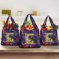 761st Tank Battalion Black Panthers Grocery Bag Legendary African American WWII - Wonder Print Shop