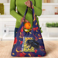 761st Tank Battalion Black Panthers Grocery Bag Legendary African American WWII - Wonder Print Shop