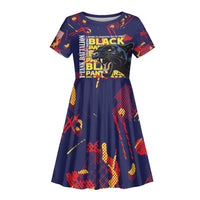761st Tank Battalion Black Panthers Kid Short Sleeve Dress Legendary African American WWII - Wonder Print Shop