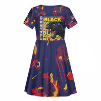 761st Tank Battalion Black Panthers Kid Short Sleeve Dress Legendary African American WWII - Wonder Print Shop