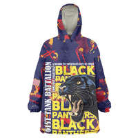 761st Tank Battalion Black Panthers Kid Wearable Blanket Hoodie Legendary African American WWII - Wonder Print Shop