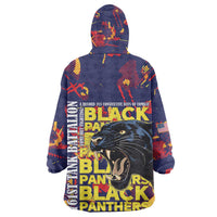 761st Tank Battalion Black Panthers Kid Wearable Blanket Hoodie Legendary African American WWII - Wonder Print Shop