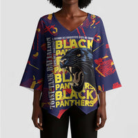 761st Tank Battalion Black Panthers Kimono Sleeve Blouse Legendary African American WWII - Wonder Print Shop