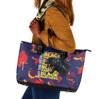 761st Tank Battalion Black Panthers Leather Tote Bag Legendary African American WWII - Wonder Print Shop