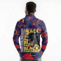 761st Tank Battalion Black Panthers Long Sleeve Polo Shirt Legendary African American WWII - Wonder Print Shop