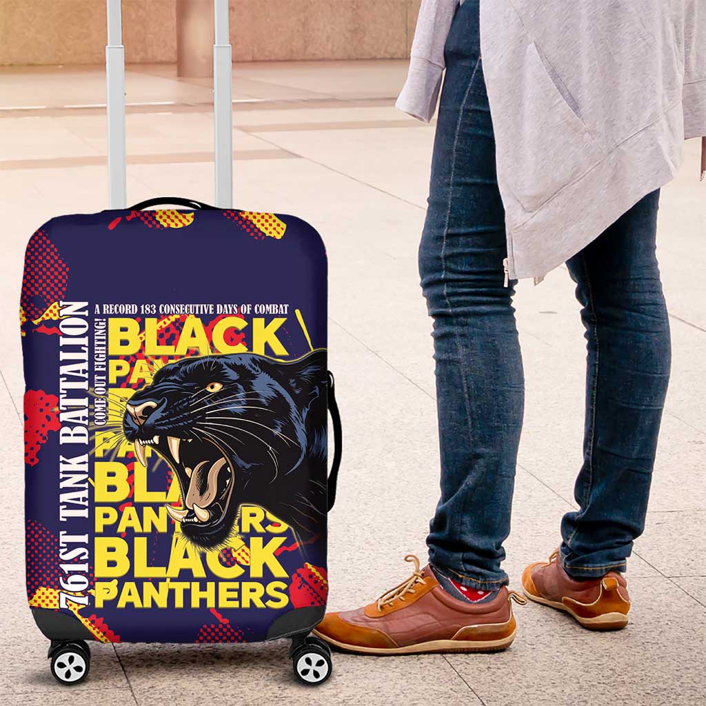 761st Tank Battalion Black Panthers Luggage Cover Legendary African American WWII - Wonder Print Shop