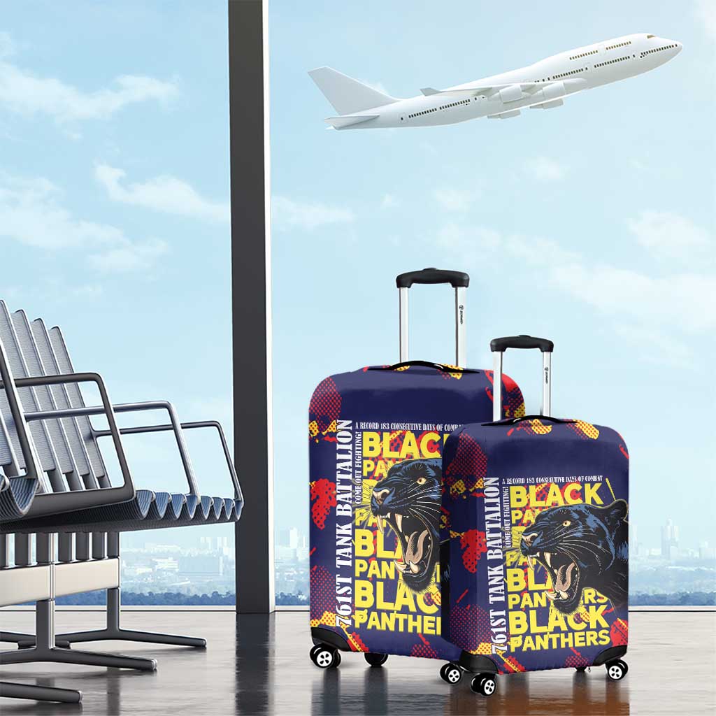 761st Tank Battalion Black Panthers Luggage Cover Legendary African American WWII - Wonder Print Shop