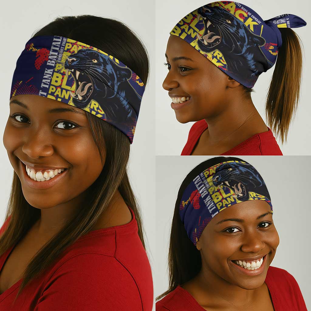 761st Tank Battalion Black Panthers Neck Gaiter Legendary African American WWII - Wonder Print Shop