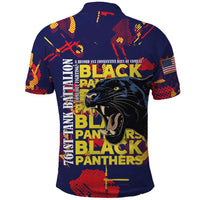 761st Tank Battalion Black Panthers Polo Shirt Legendary African American WWII - Wonder Print Shop