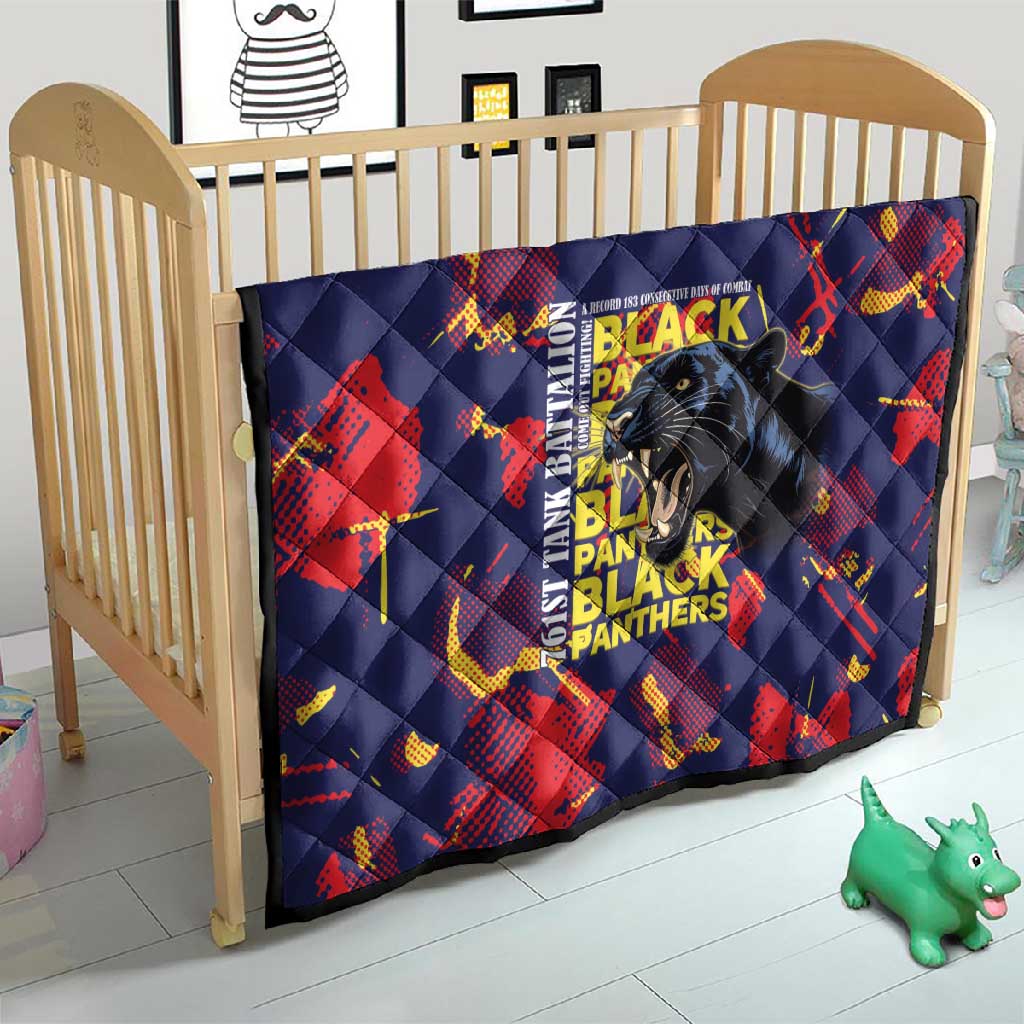 761st Tank Battalion Black Panthers Quilt Legendary African American WWII - Wonder Print Shop
