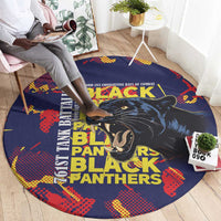 761st Tank Battalion Black Panthers Round Carpet Legendary African American WWII - Wonder Print Shop