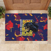 761st Tank Battalion Black Panthers Rubber Doormat Legendary African American WWII - Wonder Print Shop