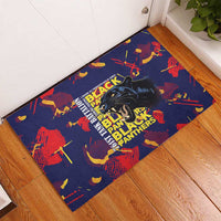 761st Tank Battalion Black Panthers Rubber Doormat Legendary African American WWII - Wonder Print Shop