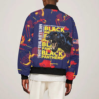 761st Tank Battalion Black Panthers Sleeve Zip Bomber Jacket Legendary African American WWII - Wonder Print Shop