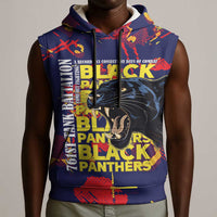 761st Tank Battalion Black Panthers Sleeveless Hoodie Legendary African American WWII - Wonder Print Shop