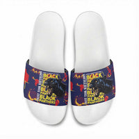 761st Tank Battalion Black Panthers Slide Sandals Legendary African American WWII - Wonder Print Shop