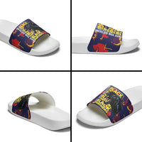 761st Tank Battalion Black Panthers Slide Sandals Legendary African American WWII - Wonder Print Shop