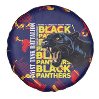 761st Tank Battalion Black Panthers Spare Tire Cover Legendary African American WWII - Wonder Print Shop