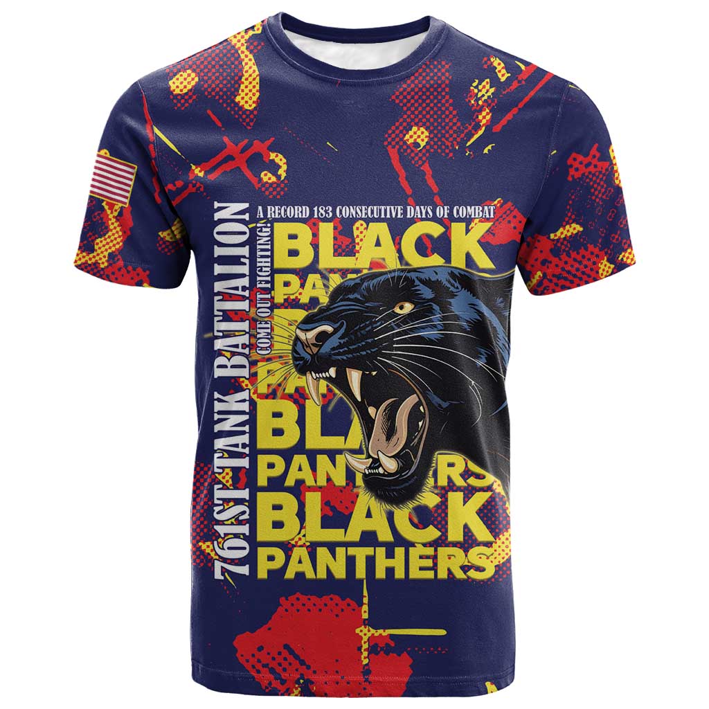 761st Tank Battalion Black Panthers T shirt Legendary African American WWII - Wonder Print Shop