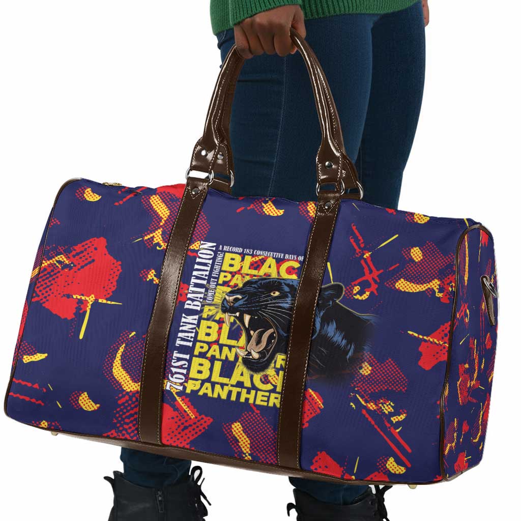 761st Tank Battalion Black Panthers Travel Bag Legendary African American WWII - Wonder Print Shop