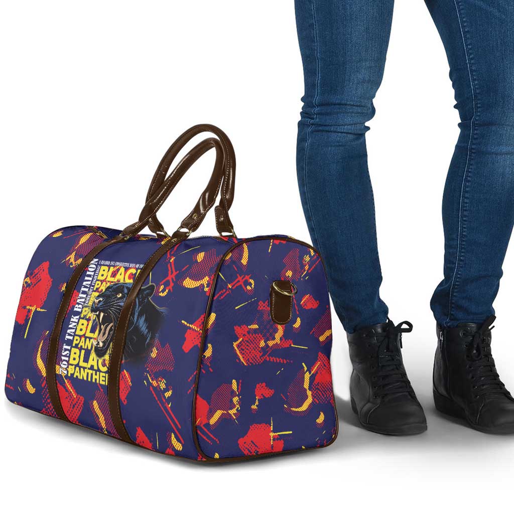 761st Tank Battalion Black Panthers Travel Bag Legendary African American WWII - Wonder Print Shop