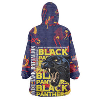 761st Tank Battalion Black Panthers Wearable Blanket Hoodie Legendary African American WWII - Wonder Print Shop