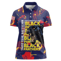 761st Tank Battalion Black Panthers Women Polo Shirt Legendary African American WWII - Wonder Print Shop