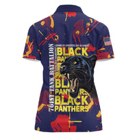 761st Tank Battalion Black Panthers Women Polo Shirt Legendary African American WWII - Wonder Print Shop