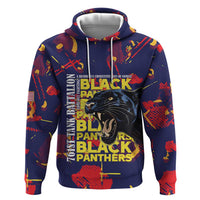 761st Tank Battalion Black Panthers Zip Hoodie Legendary African American WWII - Wonder Print Shop