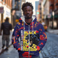 761st Tank Battalion Black Panthers Zip Hoodie Legendary African American WWII - Wonder Print Shop
