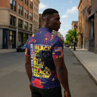 761st Tank Battalion Black Panthers Zipper Polo Shirt Legendary African American WWII - Wonder Print Shop